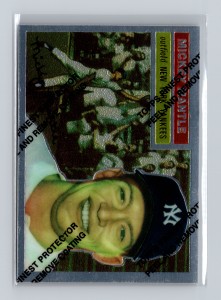 1996 Topps - Mickey Mantle Commemorative Reprints Mickey Mantle #6 Finest 1956 Topps