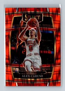 2021-22 Panini Select - Concourse Alex Caruso #9 Orange Flash Prizm