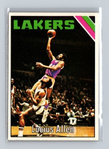1975-76 Topps Basketball Lucius Allen Los Angeles Lakers #52