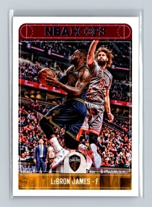 2017-18 Panini NBA Hoops LeBron James #25 Los Angeles Lakers Cavaliers