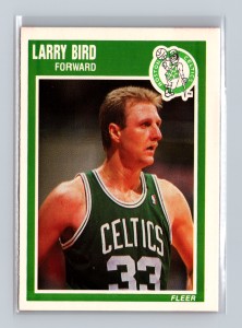 1989-90 Fleer Larry Bird CELTICS #8 HOF
